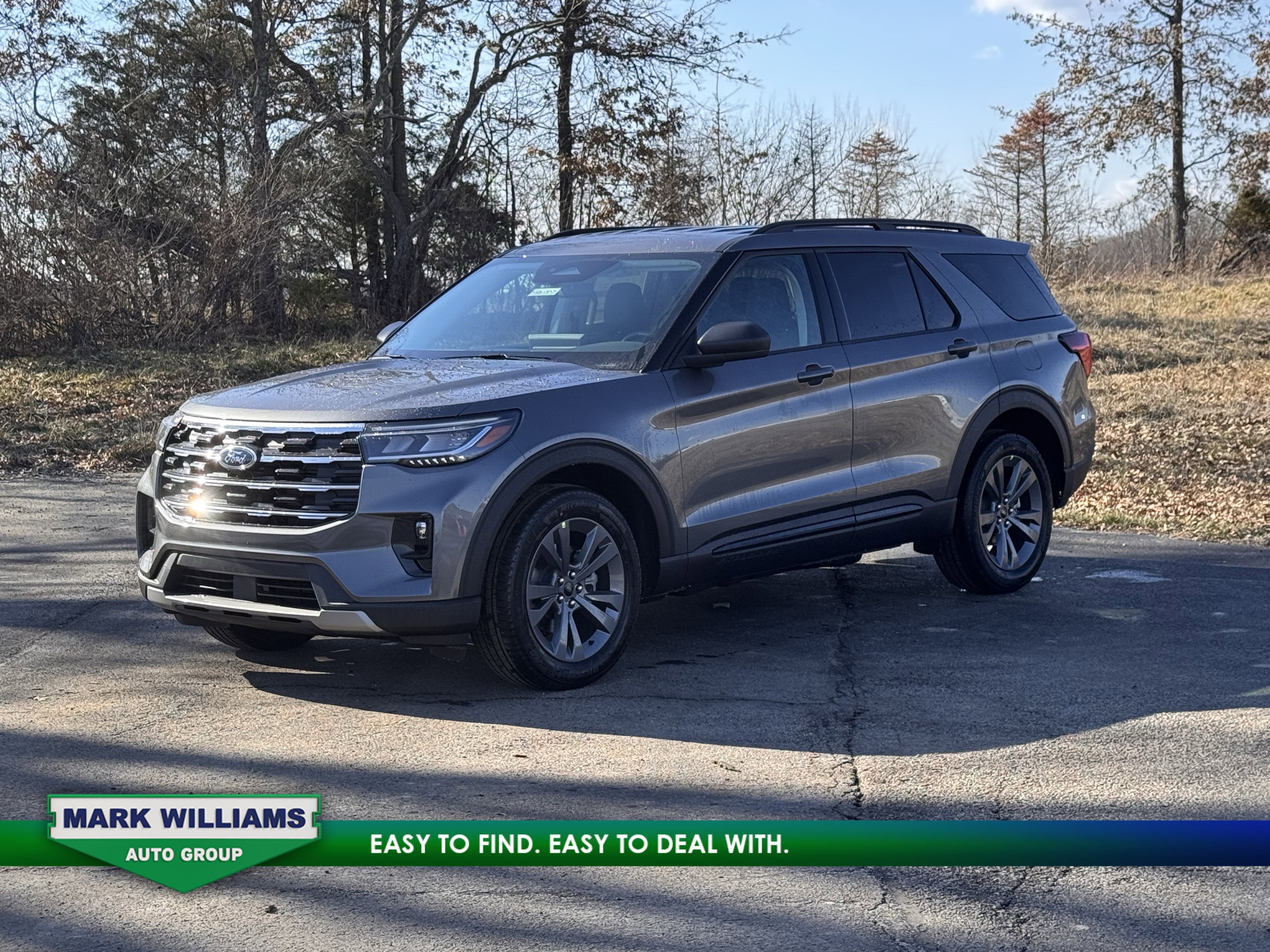2026 Ford Explorer Active w/200A Pkg in Carbonized Gray Metallic — front three-quarter view