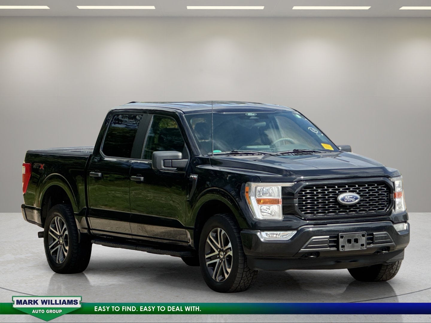 2022 Ford F-150 XL in Black Metallic — front three-quarter view